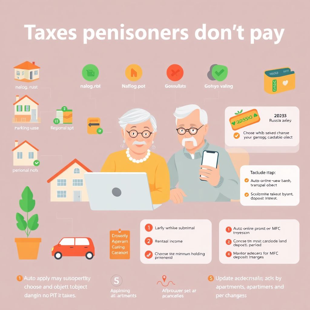 Какие налоги не платят пенсионеры в 2025 году