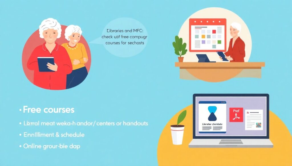 Цифровая грамотность для старшего поколения: бесплатные курсы и уроки - иллюстрация