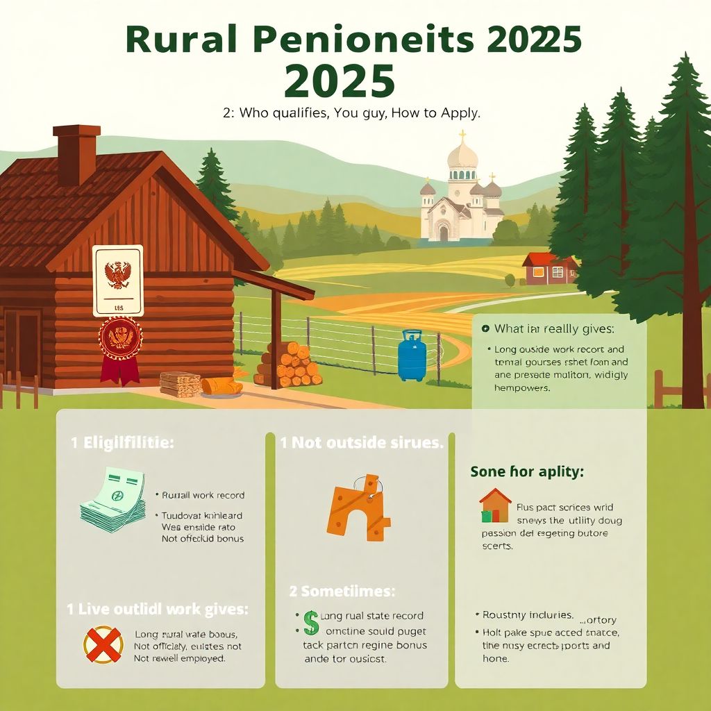 Льготы для пенсионеров, проживающих в сельской местности