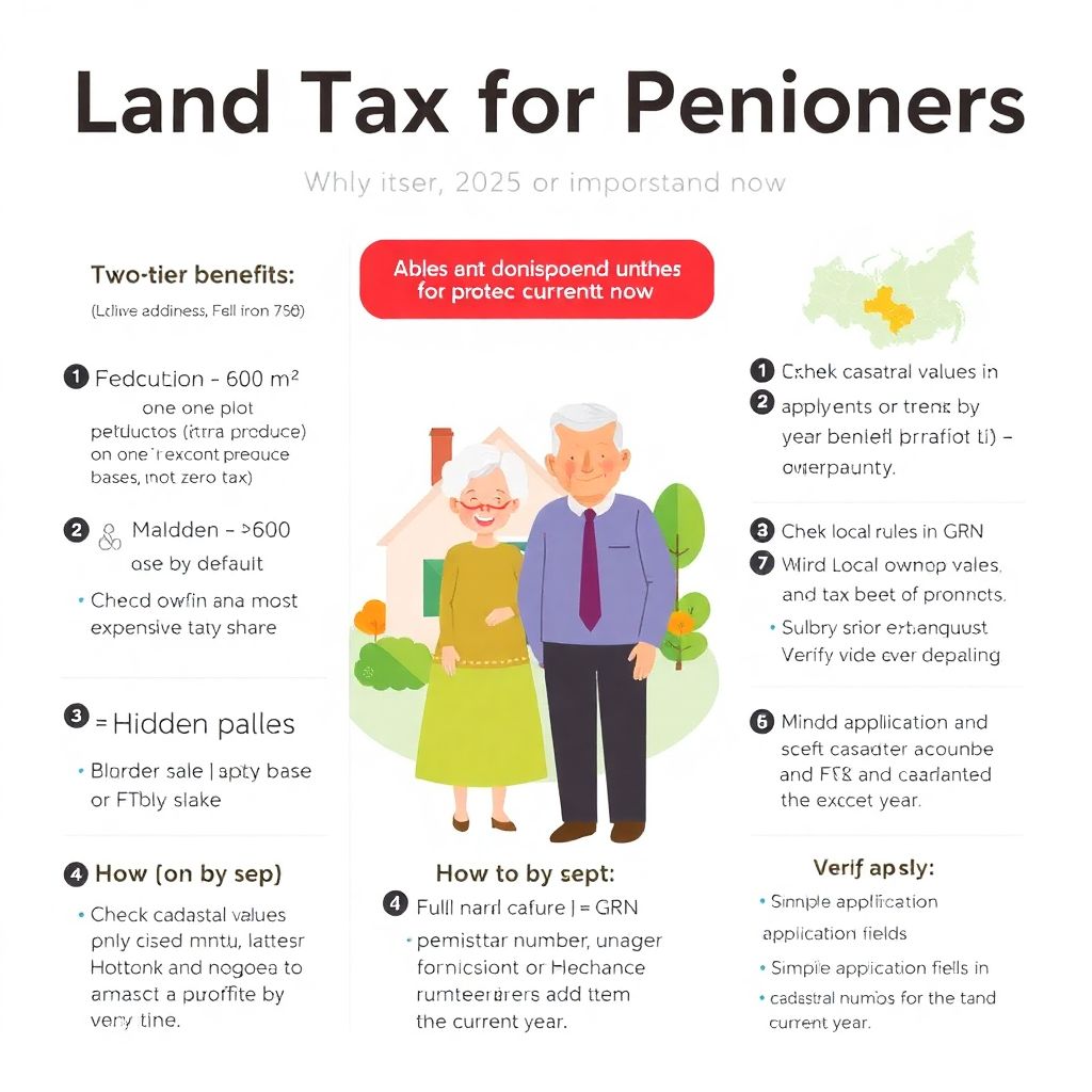 Льготы по налогу на землю для пенсионеров