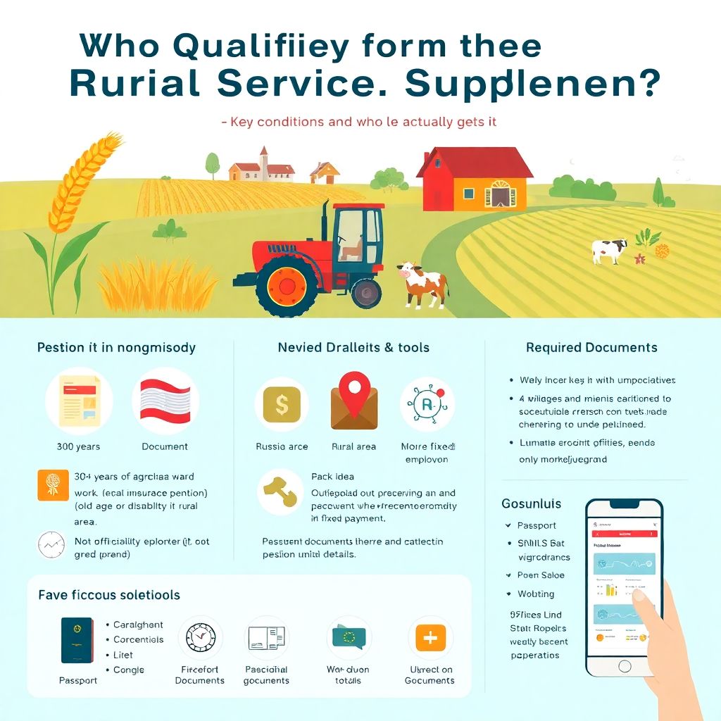 Доплата к пенсии за сельский стаж: кому положена