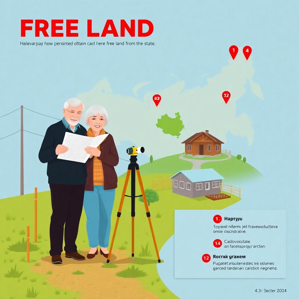 Как пенсионеру получить бесплатный земельный участок от государства