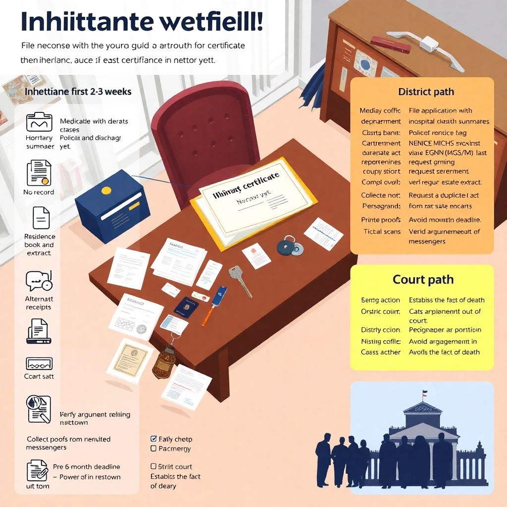 Как оформить наследство, если нет свидетельства о смерти