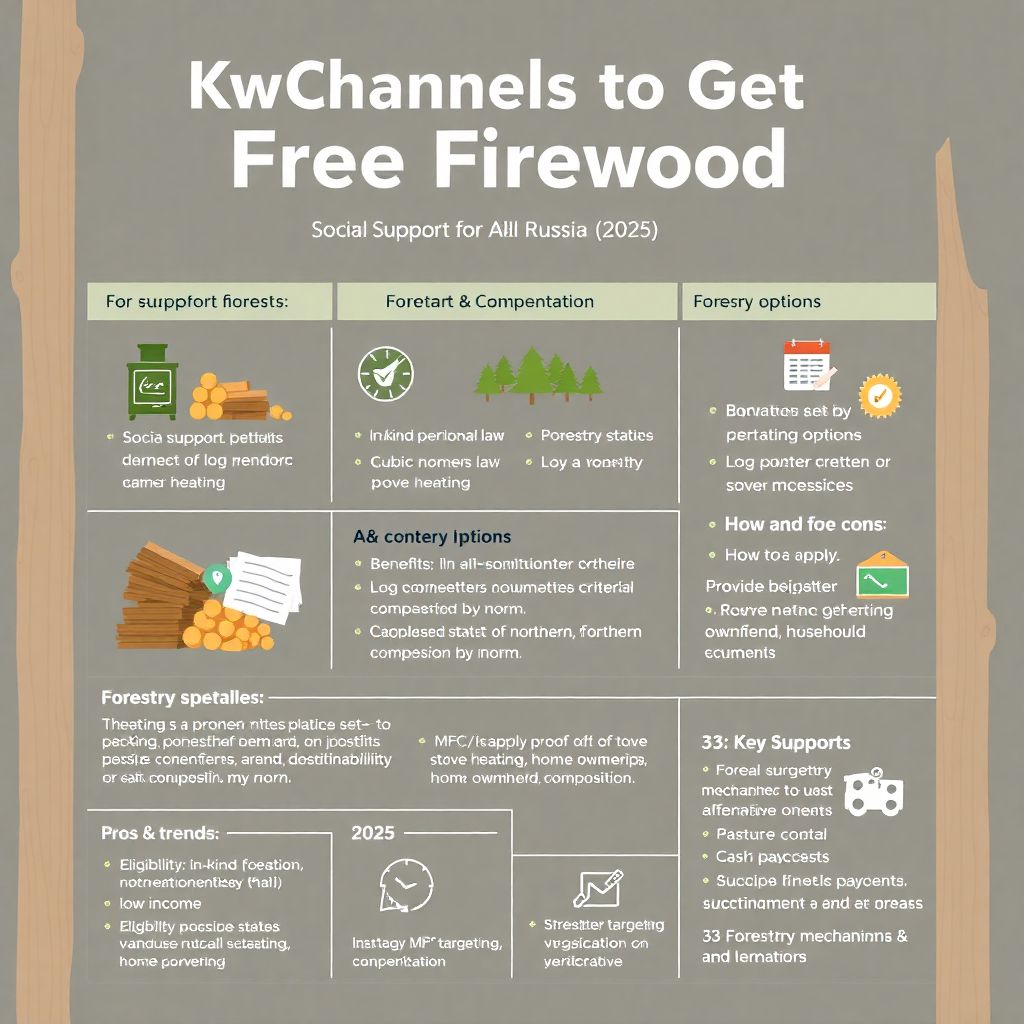 Как пенсионеру получить бесплатные дрова для отопления дома