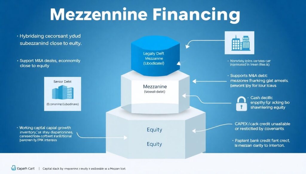 Что такое мезонинное кредитование и как оно работает для бизнеса Что такое мезонинное кредитование - иллюстрация