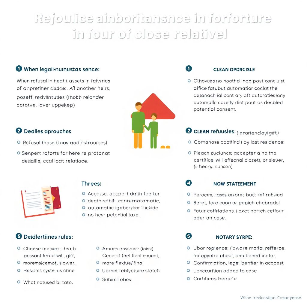 Как оформить отказ от наследства в пользу других наследников