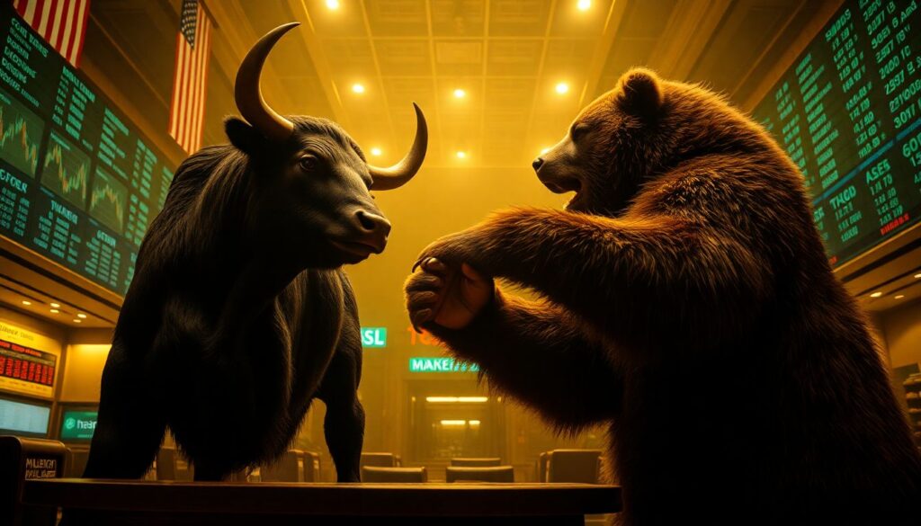 Что такое медвежий и бычий рынок - иллюстрация