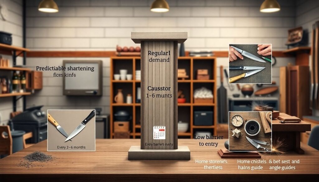 Как заработать на услугах по заточке ножей, ножниц и другого инструмента - иллюстрация