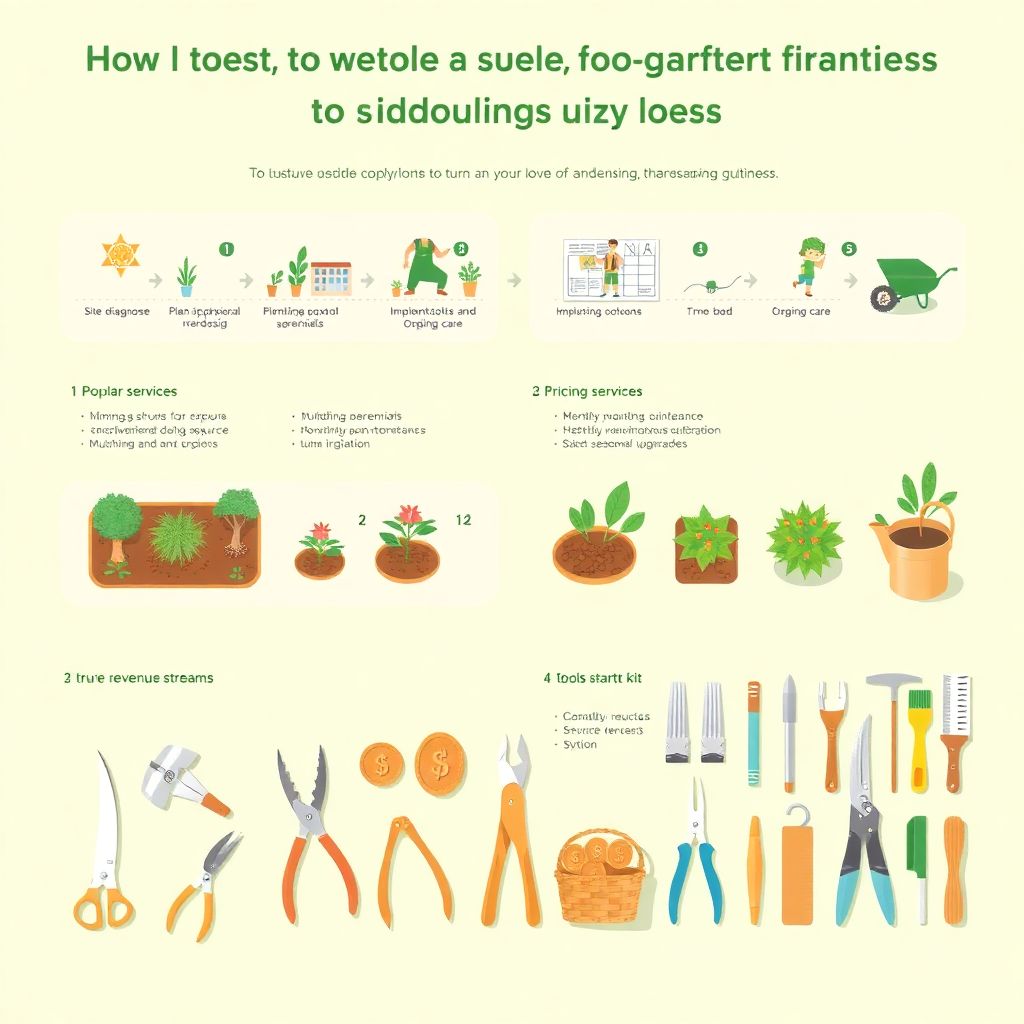 Как заработать на помощи в создании и поддержании красивого сада или цветника