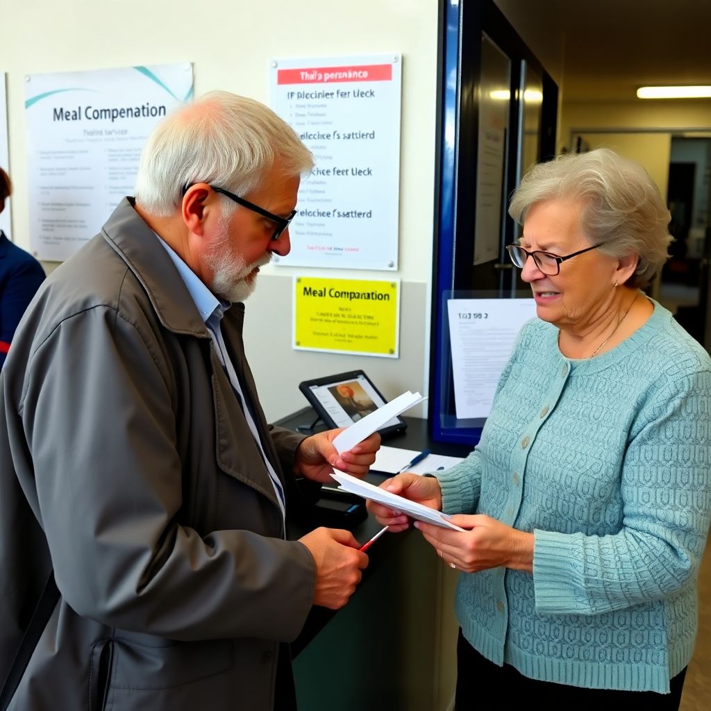 Как пенсионеру получить компенсацию за услуги по обеспечению питанием