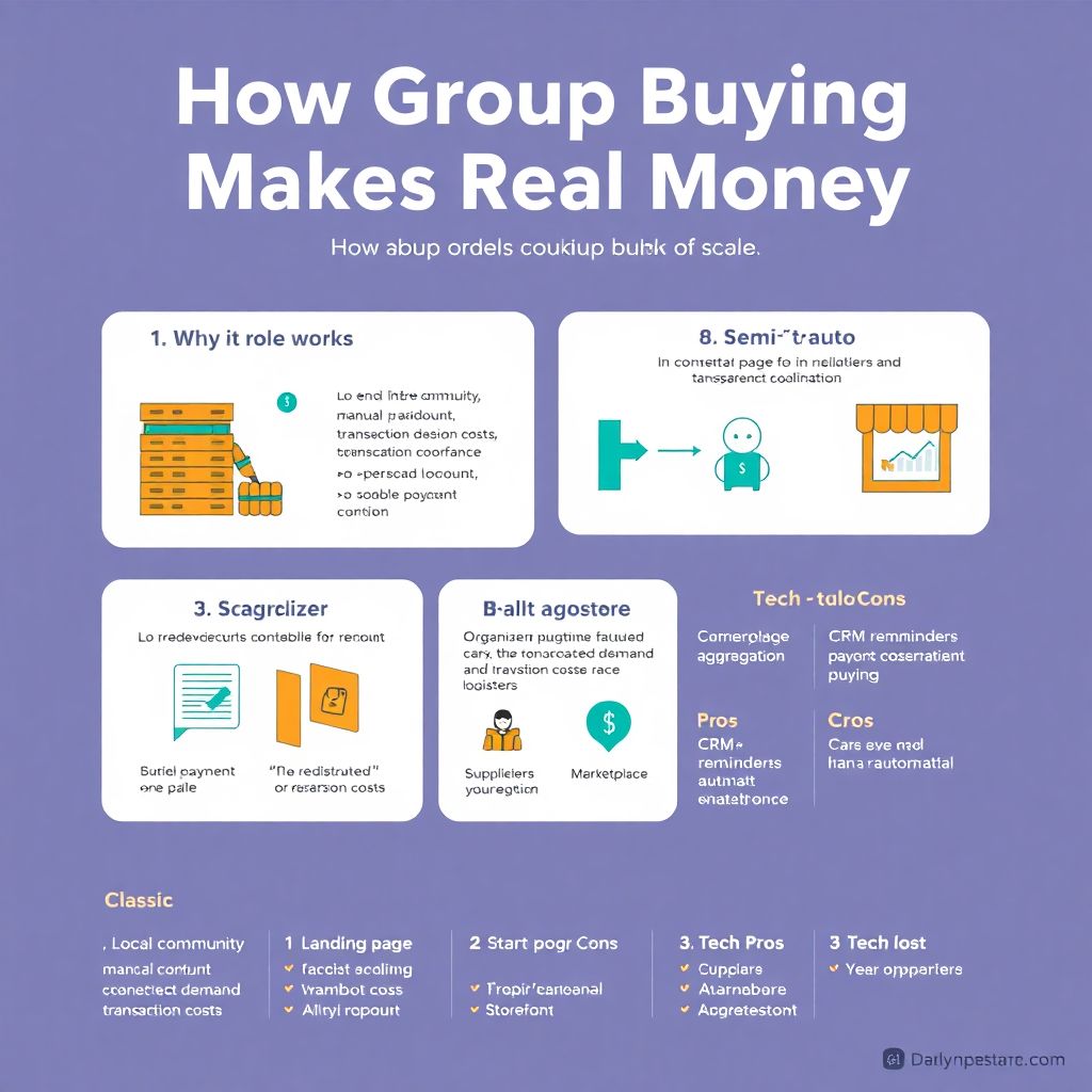 Как заработать на помощи в организации совместных закупок