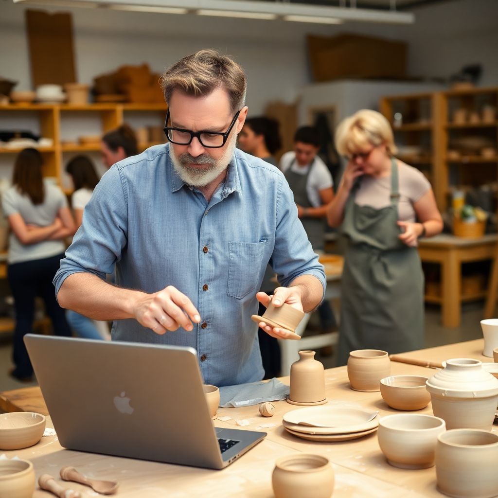 Как заработать на помощи в организации курсов по лепке из глины